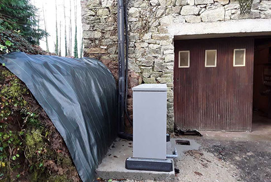Douche avec siège pour s'asseoir
